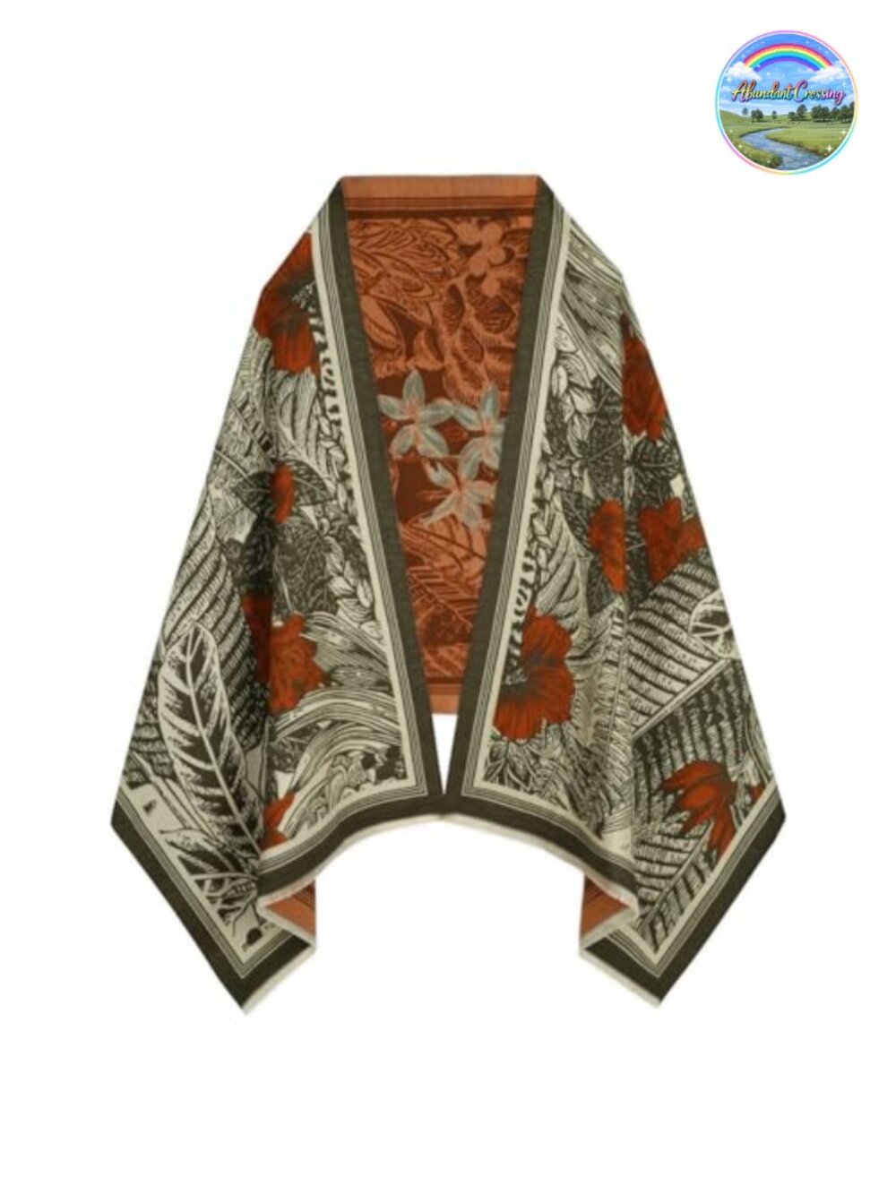 Pashmina Texture Silky Shawl Wrap Evening Blanket Poncho Cape